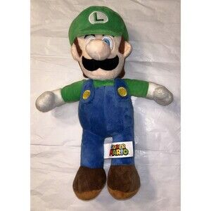 Nintendo Super Mario Bros Luigi Cartoon Plush Stuffed Animal Toy 12"Tall 2022